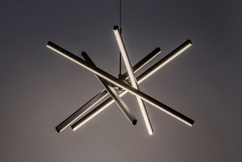 Lampa wisząca Rabalux Matilde 2678 czarno-biała nowoczesna wbudowany LED 48W 1 szt.