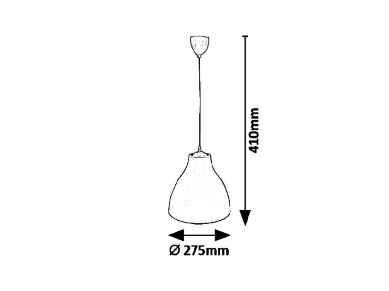 Lampa wisząca Rabalux Morris biała wym: 41 x 27,5 x 27,5 cm 1xE27 x 40W 1 szt.