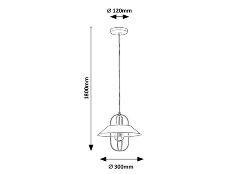 Lampa wisząca Rabalux Nesrin 5193 złoto-beżowa industrialna 1xE27 x 1 szt.