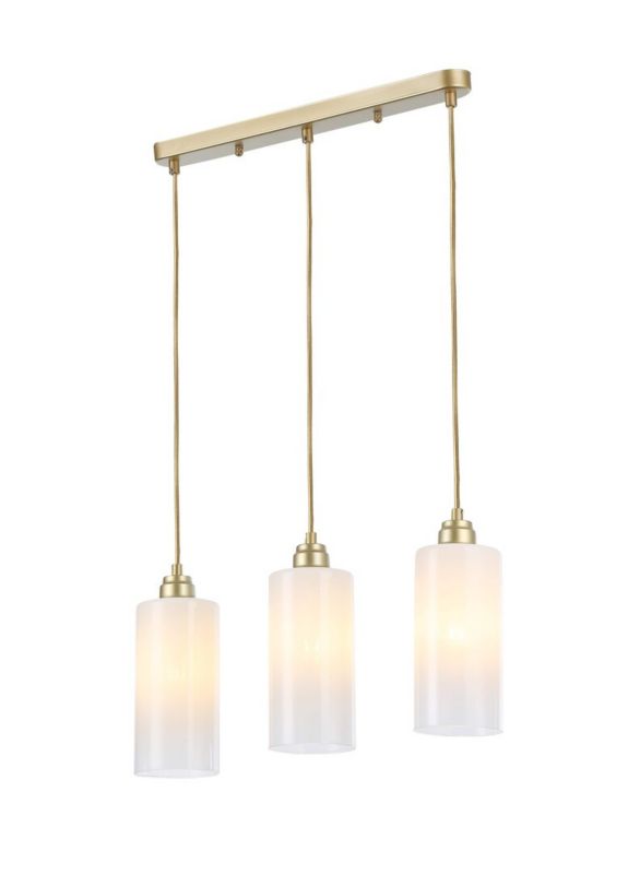 Lampa wisząca Rabalux Panthea złoto-biała wym: 170 x 50 x 10 cm 3xE27 x  1 szt.
