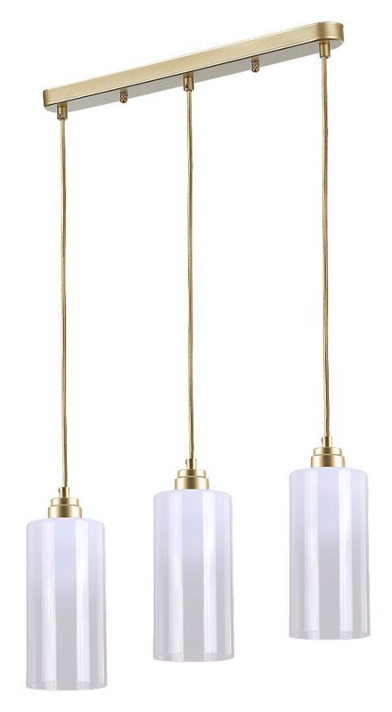 Lampa wisząca Rabalux Panthea złoto-biała wym: 170 x 50 x 10 cm 3xE27 x  1 szt.