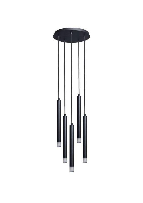 Lampa wisząca Rabalux Ramira 3606 czarno-przezroczysty nowoczesna 5xG9 x 1 szt.