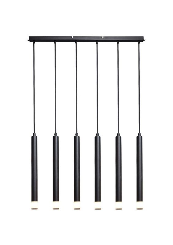 Lampa wisząca Rabalux Ramira 3620 czarno-przezroczysty nowoczesna 6xG9 x 1 szt.