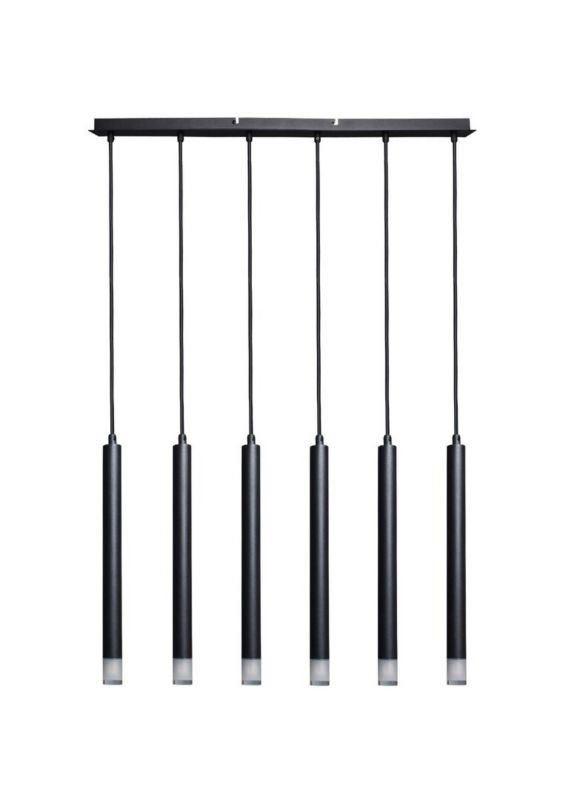 Lampa wisząca Rabalux Ramira 3620 czarno-przezroczysty nowoczesna 6xG9 x 1 szt.