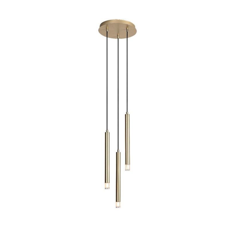 Lampa wisząca Rabalux RAMIRA złoto-przezroczysty 3xG9x5W wym:120x25x25cm IP20 -1 szt.