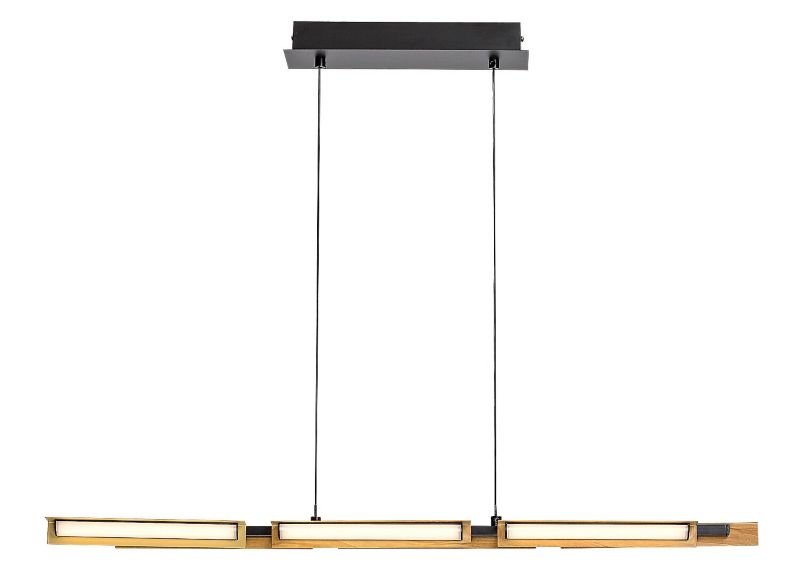 Lampa wisząca Rabalux Remiel czarny matowa-biała wym: 120 x 79 x 6,5 cm wbudowany LED 30W 1 szt.