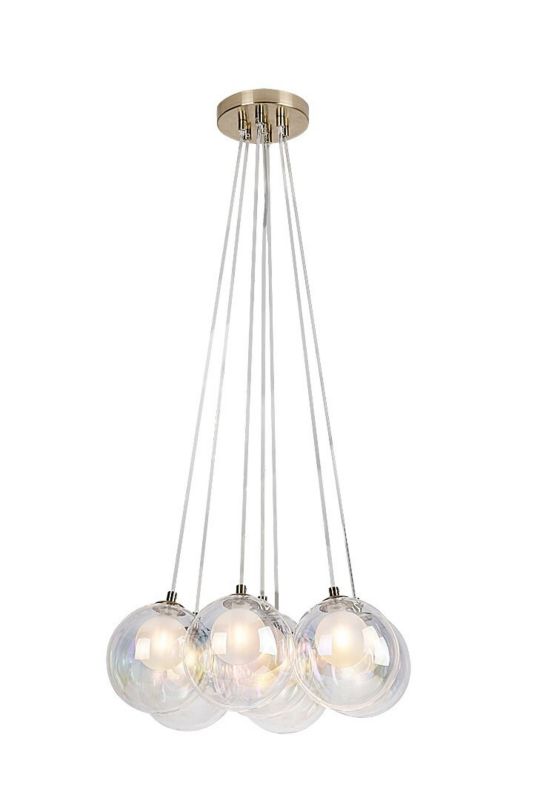 Lampa wisząca Rabalux Rosehip szampańsko-wielokolorowy wym: 150 x 45 x 45 cm 7xG9 x  1 szt.
