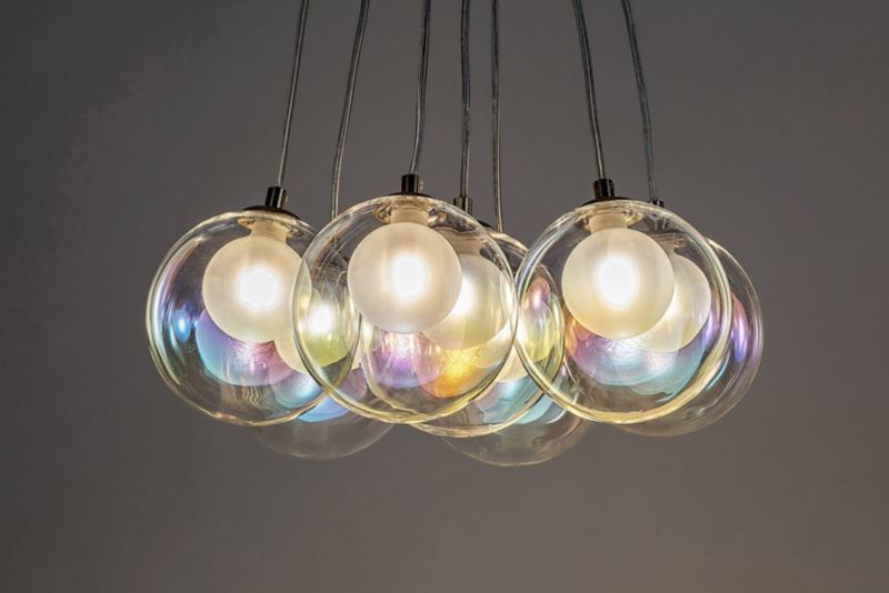 Lampa wisząca Rabalux Rosehip szampańsko-wielokolorowy wym: 150 x 45 x 45 cm 7xG9 x  1 szt.