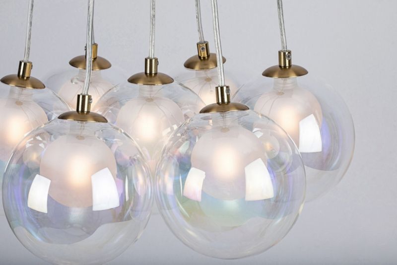 Lampa wisząca Rabalux Rosehip szampańsko-wielokolorowy wym: 150 x 45 x 45 cm 7xG9 x  1 szt.