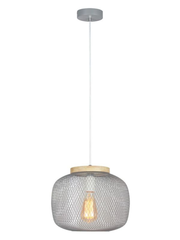 Lampa wisząca Rabalux Rupert popielaty wym: 150 x 30 x 30 cm 1xE27 x  1 szt.