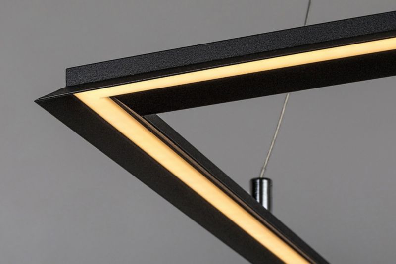 Lampa wisząca Rabalux Sidona 2432 czarno-biała nowoczesna wbudowany LED 48W 1 szt.