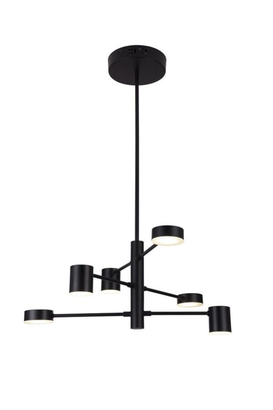 Lampa wisząca Rabalux Solomon 3554 czarna nowoczesna wbudowany LED 30W 1 szt.