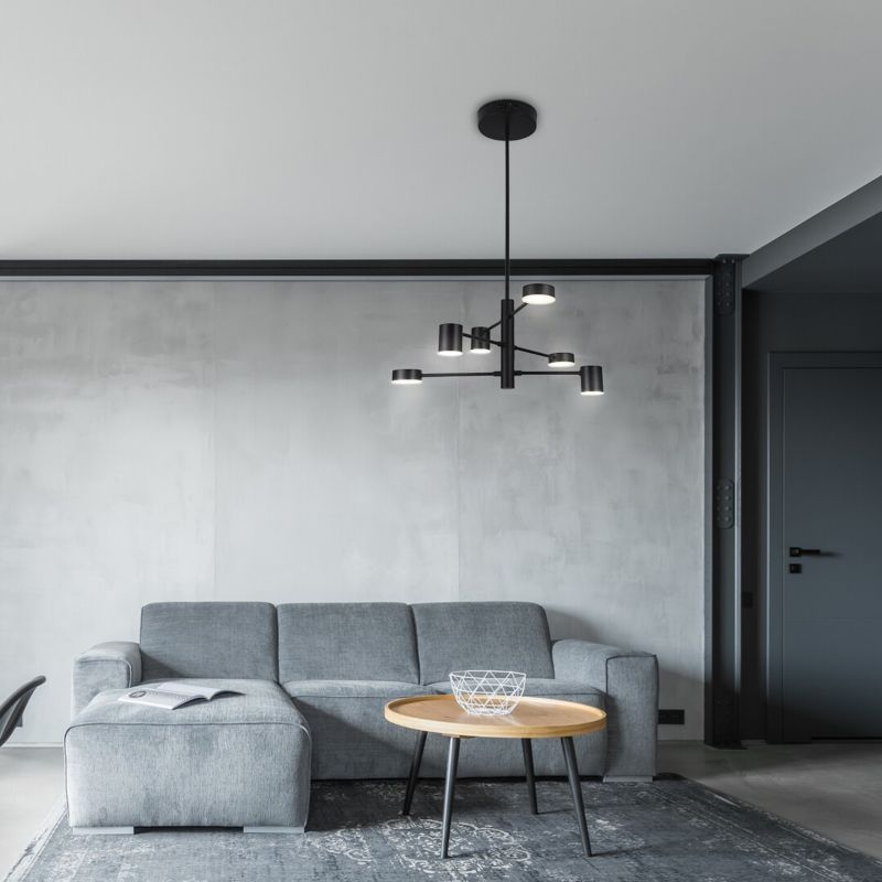 Lampa wisząca Rabalux Solomon 3554 czarna nowoczesna wbudowany LED 30W 1 szt.