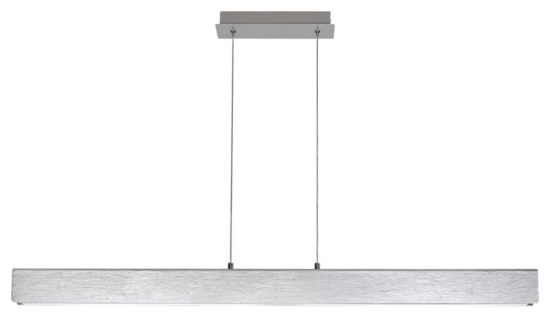 Lampa wisząca Rabalux Tithania szczotkowane aluminiowo-biała wym: 120 x 120 x 8 cm wbudowany LED 24W 1 szt.
