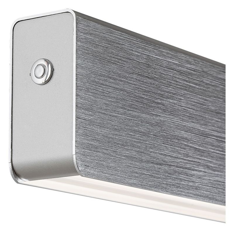 Lampa wisząca Rabalux Tithania szczotkowane aluminiowo-biała wym: 120 x 120 x 8 cm wbudowany LED 24W 1 szt.