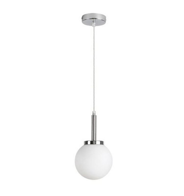Lampa wisząca Rabalux Togo chromowana biała 1xE14x40W wym:120x15x15cm IP44 -1 szt.