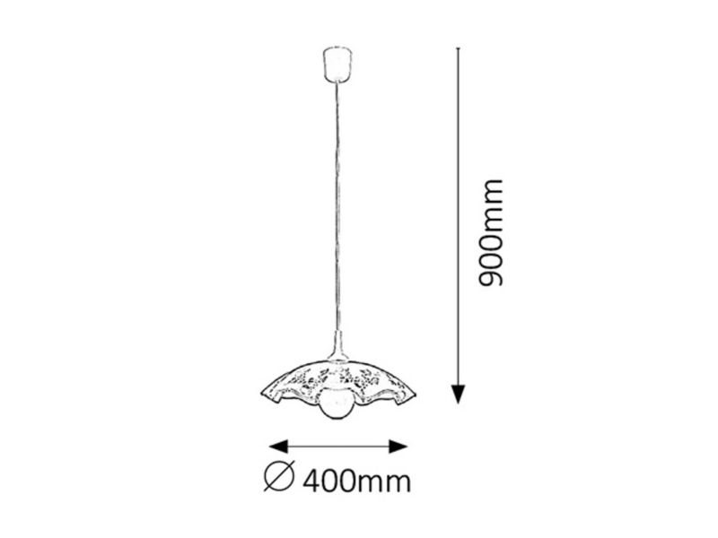 Lampa wisząca Rabalux Vino biało-szara  1xE27x60W wym:90x40x40cm IP20 -1 szt.