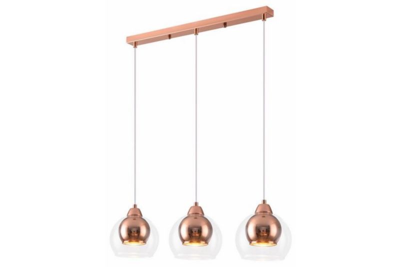Lampa wisząca Reality Clara 1856 różowe złoto industrialna 3xE27 x 40W 1 szt.