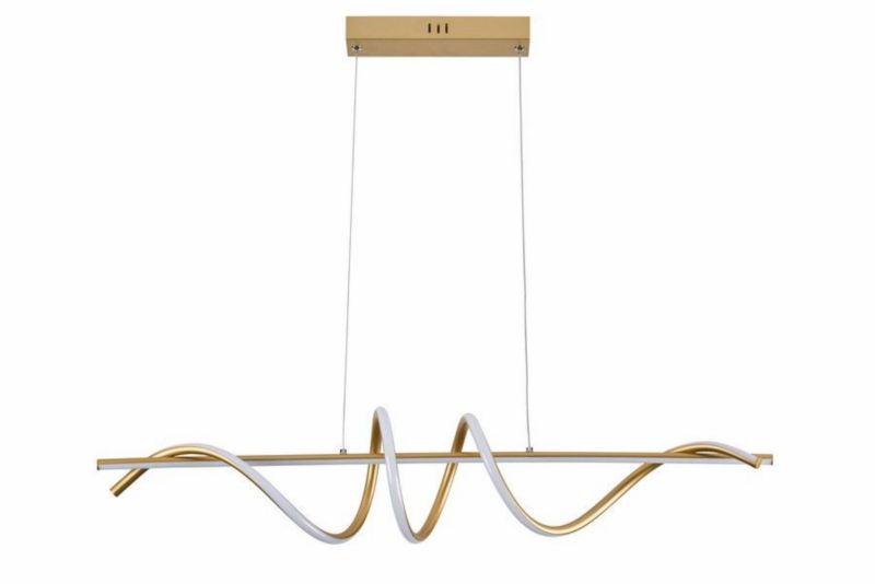 Lampa wisząca Reality Serpent złota nowoczesna wbudowany LED 34W 1 szt.