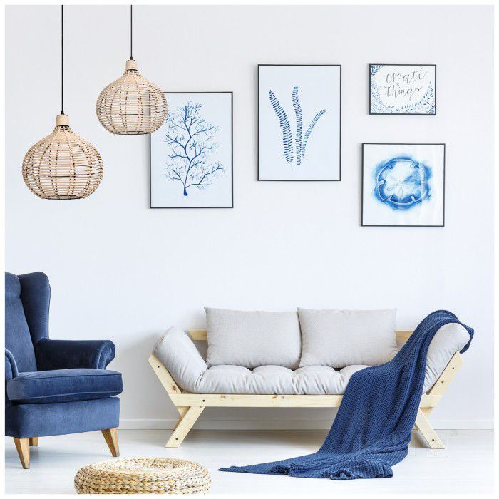 Lampa Wisząca REDDI Boho Kobi dekoracyjna Pleciona 1szt.