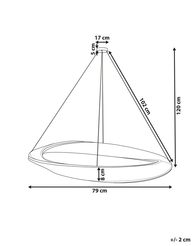 Lampa wisząca Rosende Metal Złoty 1 szt.