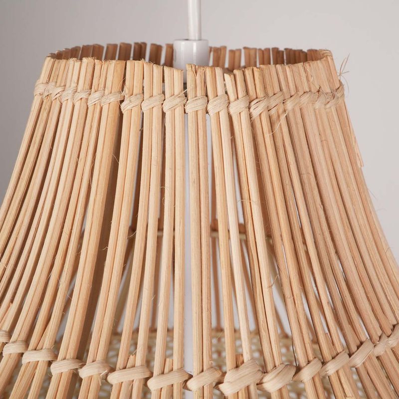 Lampa wisząca Sanico Goldlux fuji XL 1xE27 naturalna beżowa w stylu boho IP20 - 1 szt.