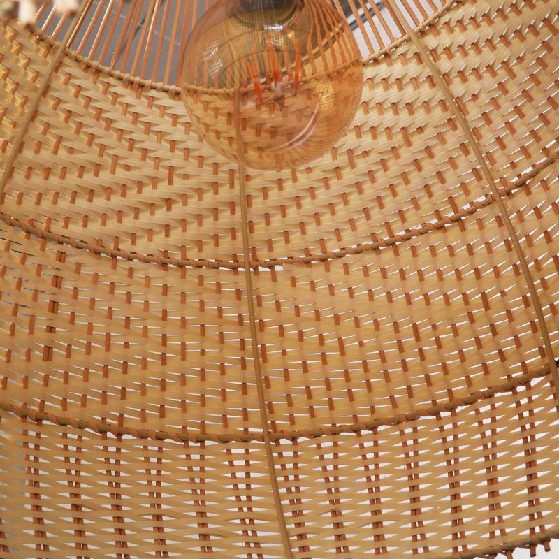 Lampa wisząca Sanico Goldlux fuji XL 1xE27 naturalna beżowa w stylu boho IP20 - 1 szt.