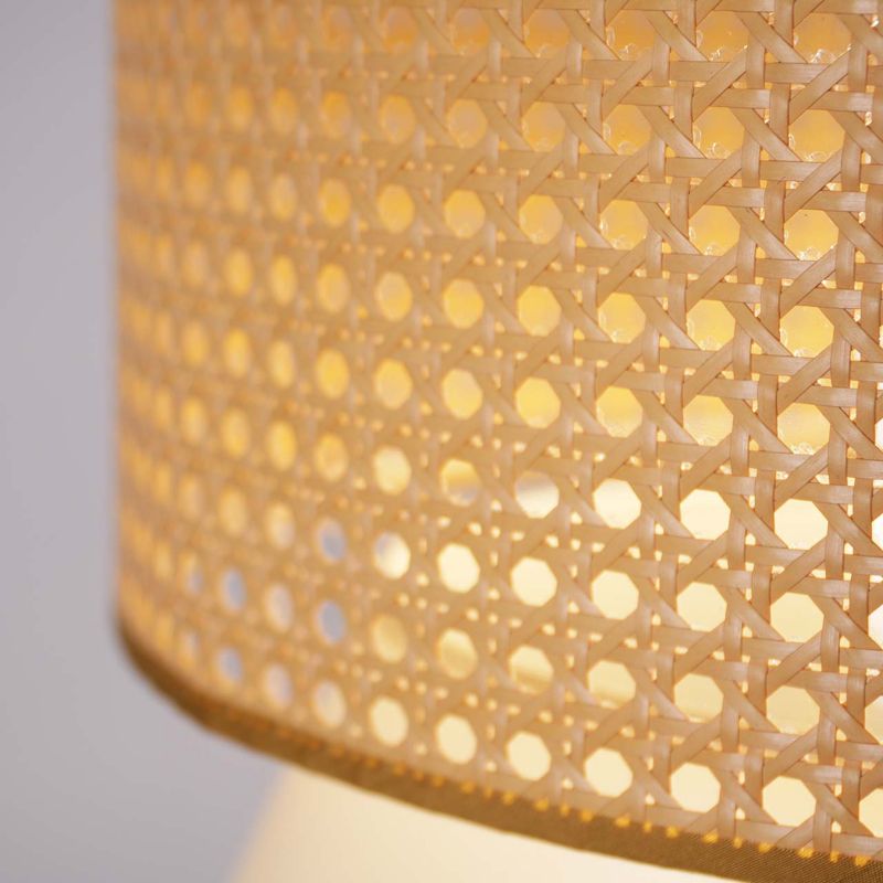 Lampa wisząca Sanico Goldlux grenada 1xE27 naturalna beżowa w stylu boho IP20 - 1 szt.