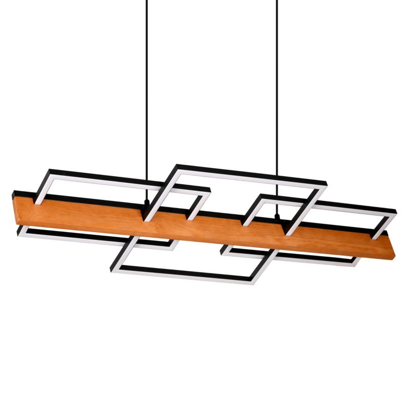 Lampa wisząca Sanico Goldlux larysa LED 35W czarna 4000K IP20 - 1 szt.