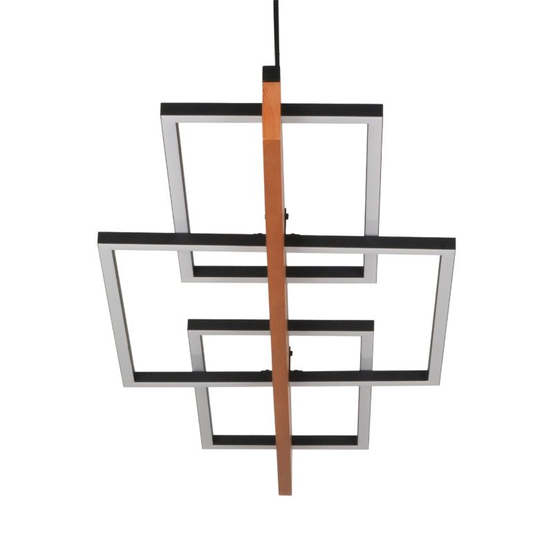 Lampa wisząca Sanico Goldlux larysa LED 35W czarna 4000K IP20 - 1 szt.