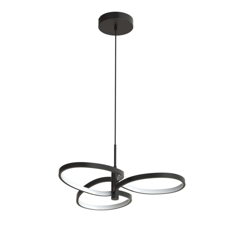 Lampa wisząca Sanico Goldlux LED RIBBON 3 25W 4000K czarna IP20 - 1 szt.