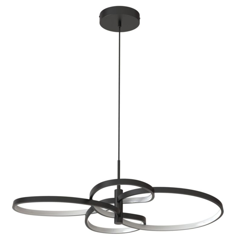 Lampa wisząca Sanico Goldlux  LED RIBBON 4 37W 4000K czarna IP20 - 1 szt.