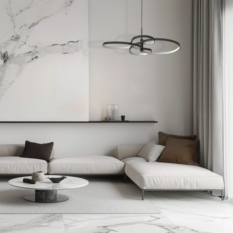 Lampa wisząca Sanico Goldlux  LED RIBBON 4 37W 4000K czarna IP20 - 1 szt.