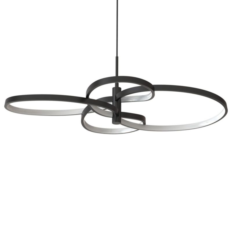 Lampa wisząca Sanico Goldlux  LED RIBBON 4 37W 4000K czarna IP20 - 1 szt.