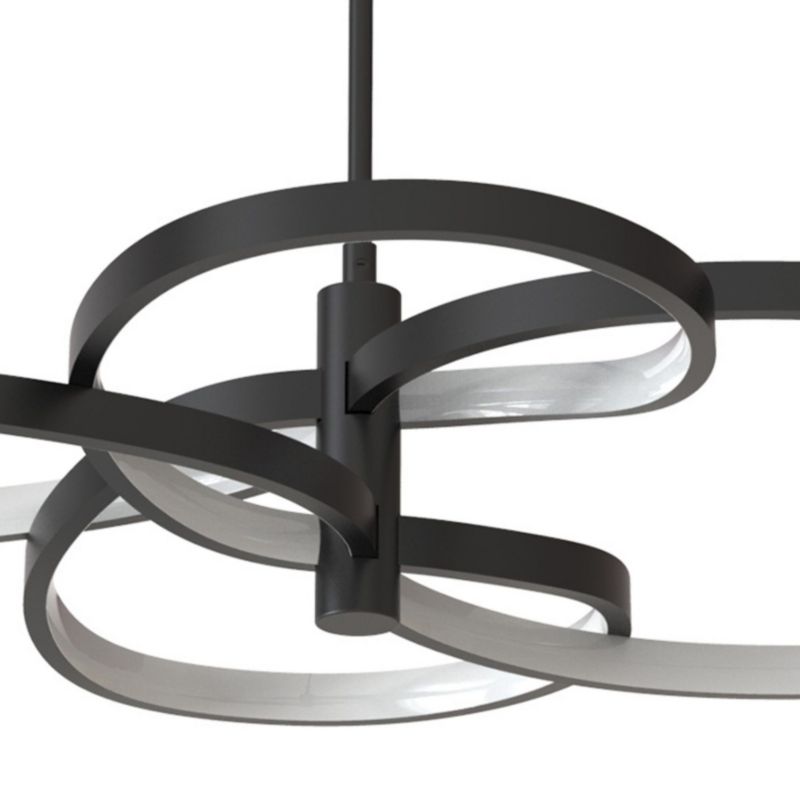 Lampa wisząca Sanico Goldlux  LED RIBBON 4 37W 4000K czarna IP20 - 1 szt.