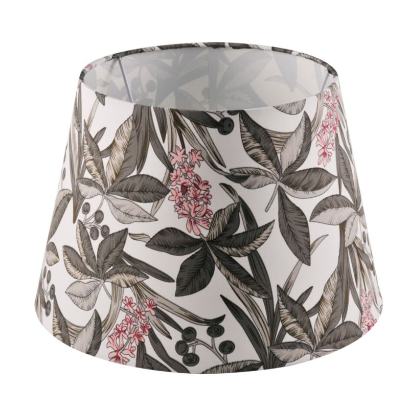 Lampa wisząca Sanico Goldlux nola chrom abażur stożek 35cm white nature E27 IP20 - 1 szt.