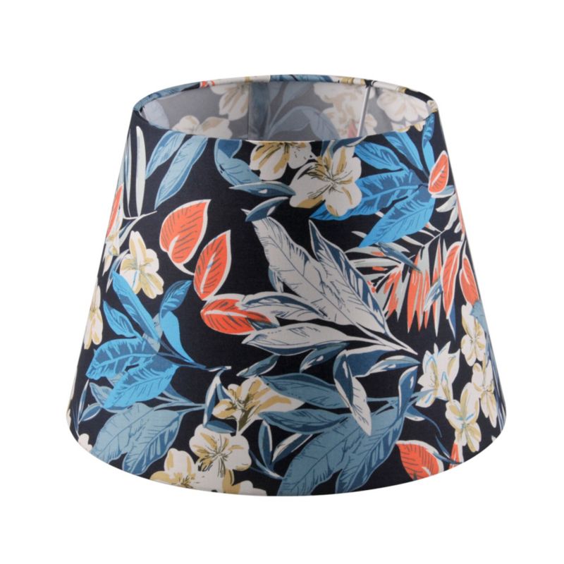 Lampa wisząca Sanico Goldlux nola chrom abażur stożek 35cm wild flowers E27 IP20 - 1 szt.