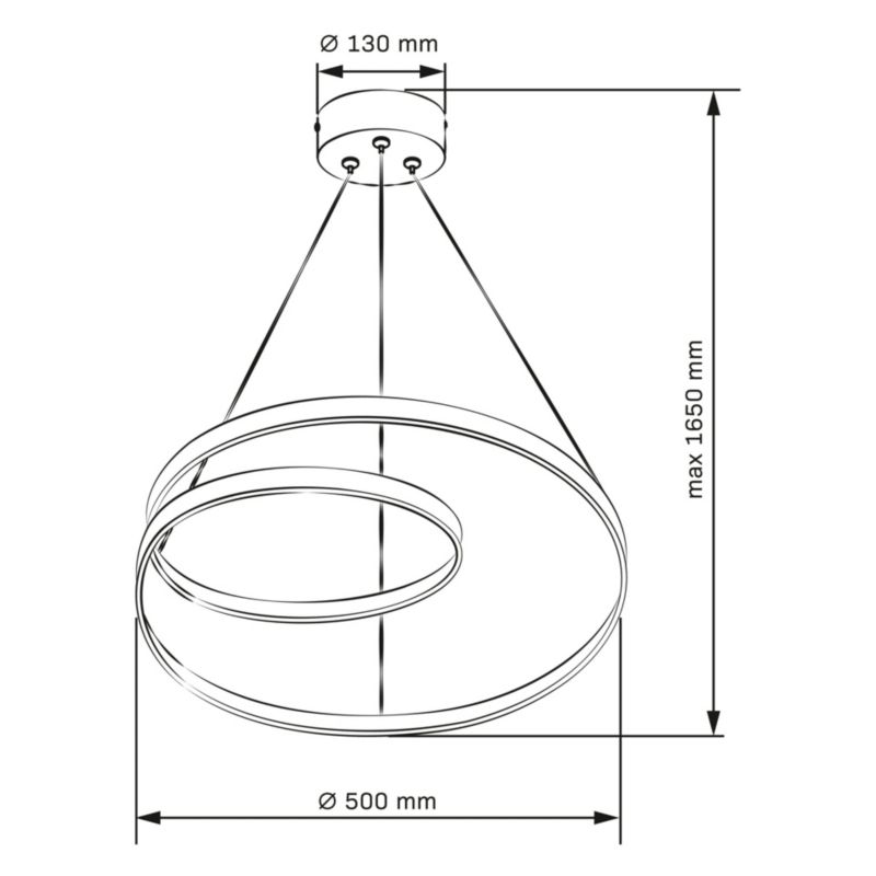 Lampa wisząca Sanico Goldlux ZEFIRA LED 50 złota 4000K IP20 - 1 szt.