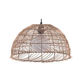 Lampa wisząca Selenge Rattan Jasnobrązowy 1 szt.