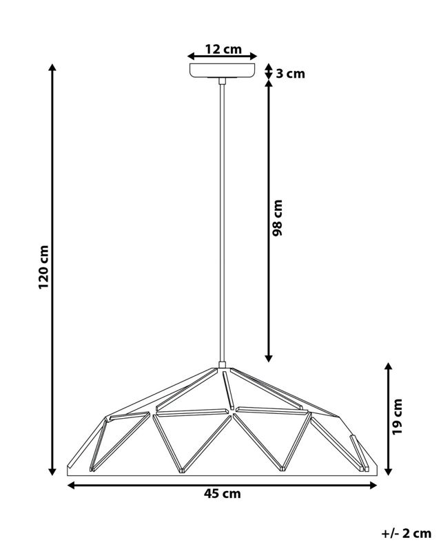 Lampa wisząca Senia Metal Czarny 1 szt.