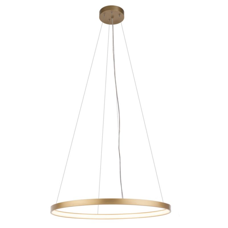 Lampa wisząca Shilo Agari 3344 złoty mat ring wbudowany LED 54W 1 szt.