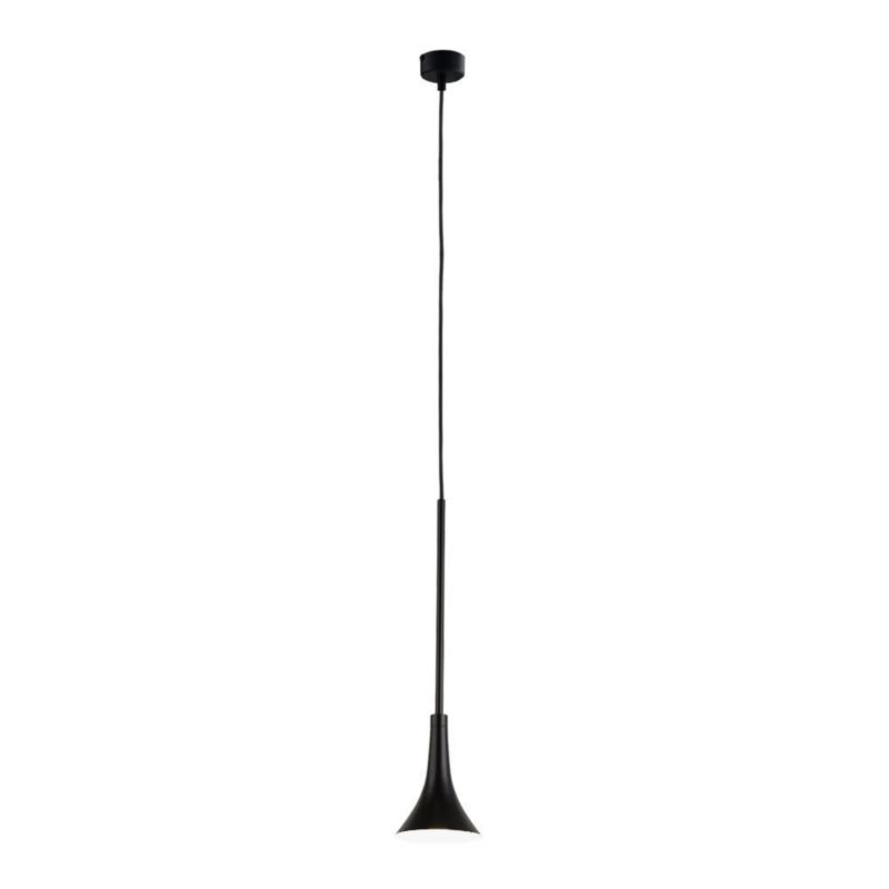 Lampa wisząca Shilo Kanzaki 5314 czarna minimalistyczna wbudowany LED 6W 1 szt.