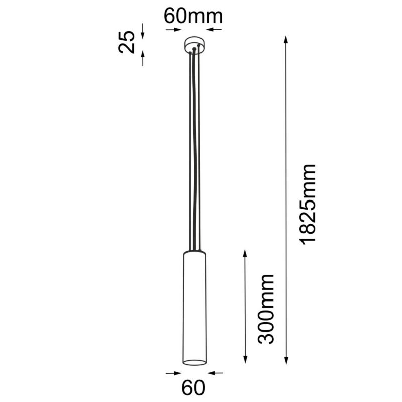 Lampa wisząca Shilo Noda 6411 biała minimalistyczna 1xGU10 x 10W 1 szt.