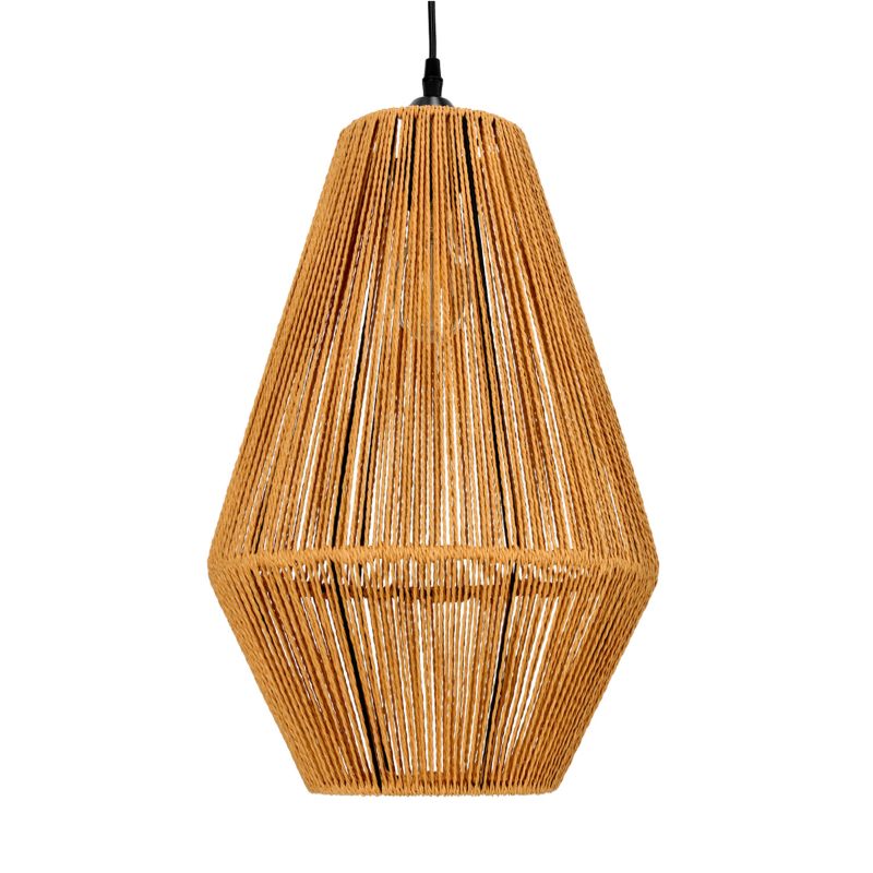 Lampa wisząca Sibu 30cm Kobi 1xE27 naturalna Boho sufitowa 1szt.