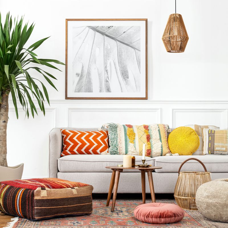 Lampa wisząca Sibu 30cm Kobi 1xE27 naturalna Boho sufitowa 1szt.