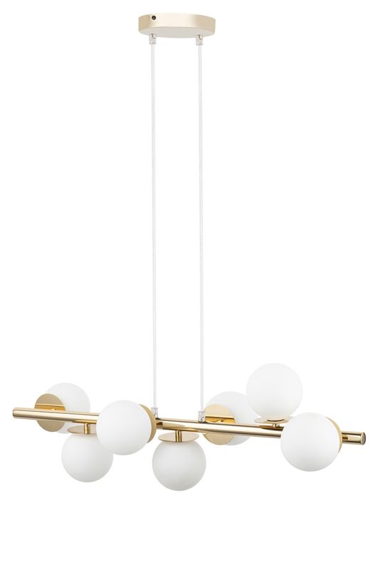 Lampa wisząca Sigma Lighting Avola 7149 złoto-biała dekoracyjna 7xG9 x 1 szt.