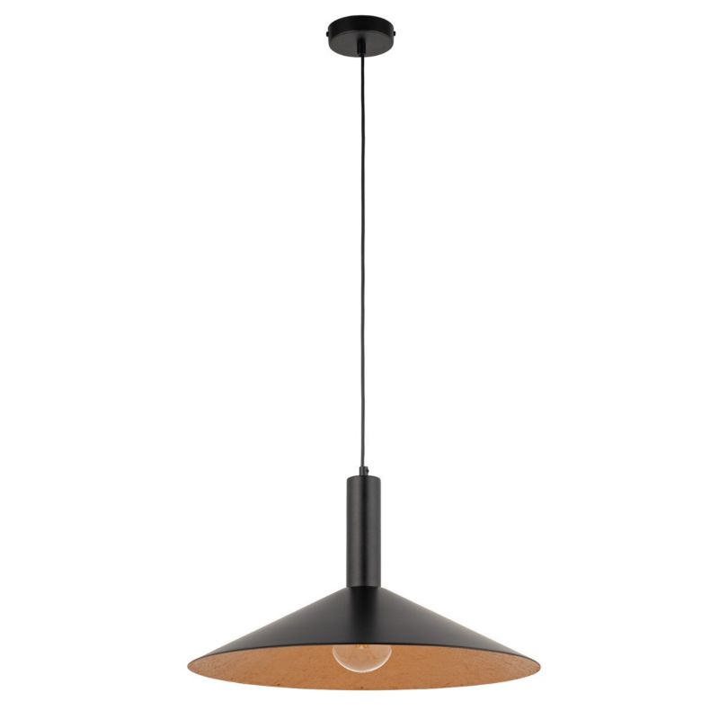 Lampa wisząca Sigma Lighting Capri 8917 czarno-miedziana nowoczesna 1xE27 x 1 szt.
