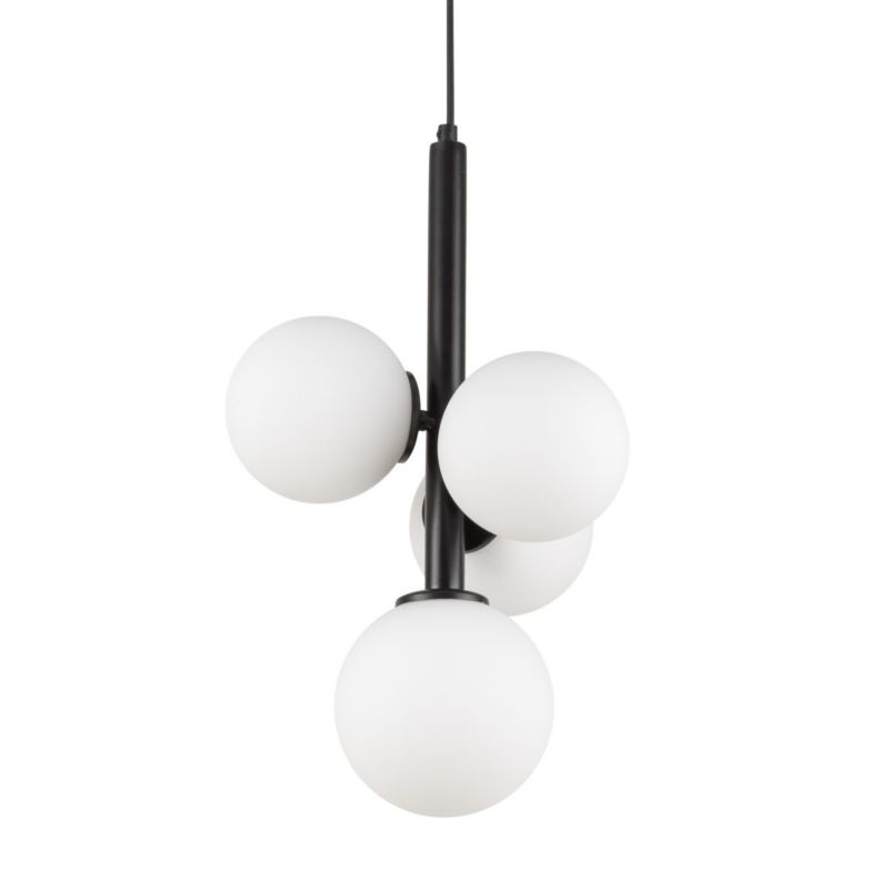 Lampa wisząca Sigma Lighting Perla 3868 czarno-biała kule szklane 4xG9 x 12W 1 szt.