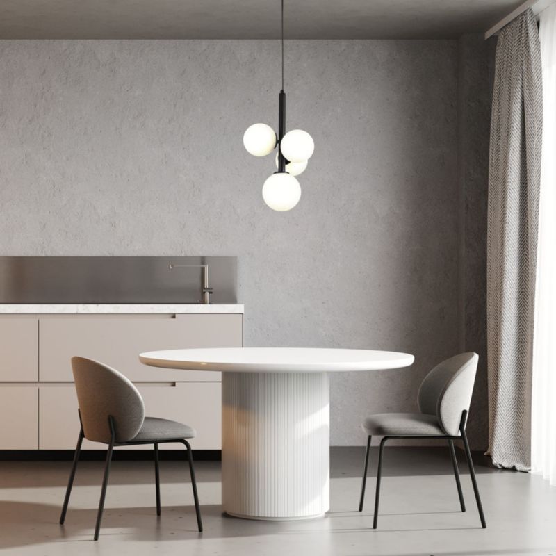 Lampa wisząca Sigma Lighting Perla 3868 czarno-biała kule szklane 4xG9 x 12W 1 szt.
