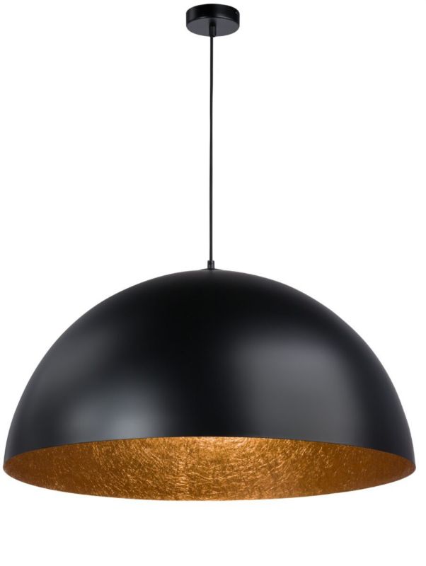 Lampa wisząca Sigma Lighting Sfera 8988 czarna-miedziana dekoracyjna 1xE27 x 1 szt.